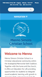 Mobile Screenshot of mennosimonschristianschool.ca